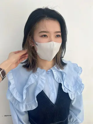 ミディアム カラー Belle 銀座5丁目店所属・Maki /Jr.スタイリストのヘアスタイル