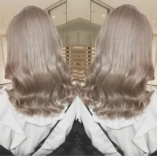 セミロング カラー あおき りゅうせいのヘアスタイル