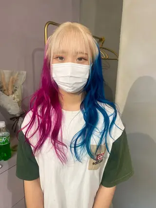 ロング カラー qulim所属・前橋 姫奈のヘアスタイル