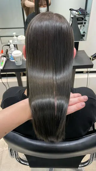 ミディアム 山口滉斗/美髪 縮毛矯正/髪質改善のヘアスタイル