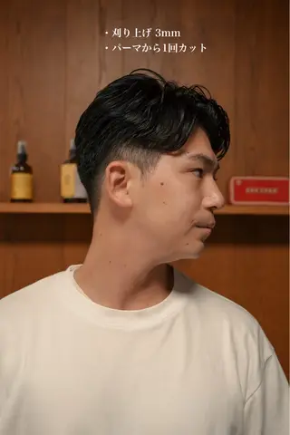 メンズ メンズパーマ いしだ りょうのヘアスタイル