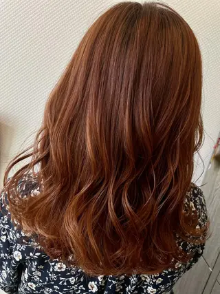 ミディアム カラー 韓国カット/透明感 Re.Labo岡本のヘアスタイル