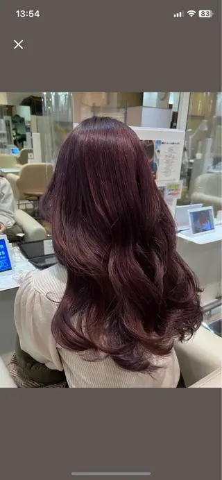 カラー 梅田 ワンカラー Ririaのヘアスタイル
