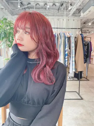 セミロング カラー LATTE  渋谷所属・♡レイヤーカット れお♡のヘアスタイル