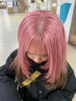 カラー レイヤーカット/ パーマ‪/表参道のヘアスタイル