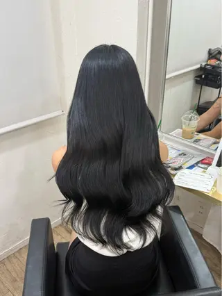 ロング カラー ヘアアレンジ 茶屋町/ワンカラー RAN　モデル募集中のヘアスタイル