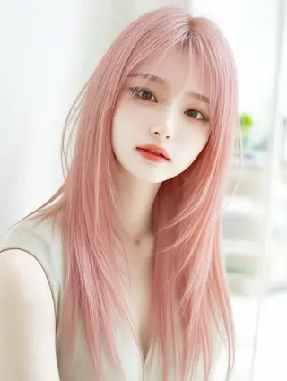 ロング GiseL 梅田【ジゼル】所属・透明感カラー × ハイトーン さきのヘアスタイル