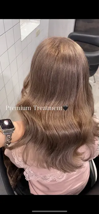 ロング カラー 暗髪🩶ラベンダー/ ブルー/ユウナ🤍のヘアスタイル