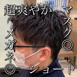 ショート パーマ メンズ 【メンズ縮毛矯正】 田中秀斗のヘアスタイル