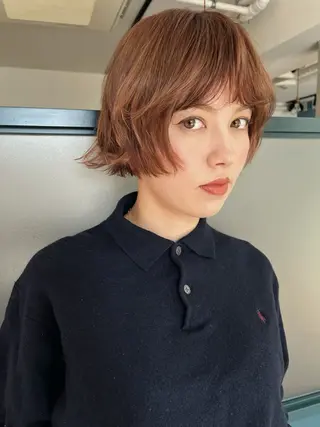 ショート 暖色/パーマ 🌼クニトウメイのヘアスタイル