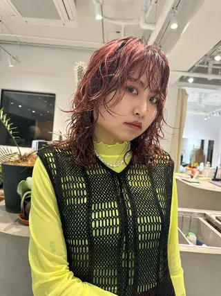 ロング カラー パーマ P.S  gemmie所属・Tetta 🤙のヘアスタイル