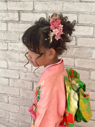 白髪ぼかしハイライト 着付けヘアアレンジのその他イメージ