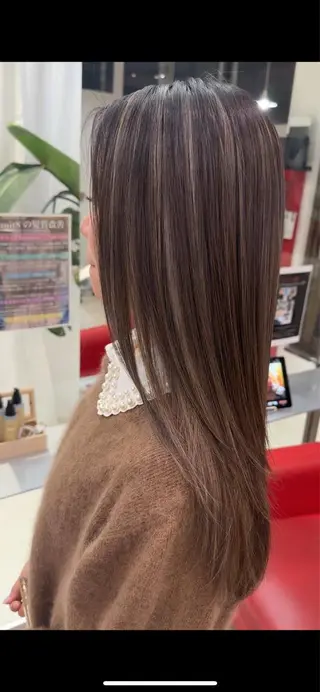 ロング カラー ヘアアレンジ be flot所属・髪質改善/大阪守口市 🐣Ria‪🐣のヘアスタイル