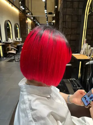 ミディアム カラー 銀座/MINX 宇都 愛梨/デザインカットのヘアスタイル