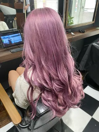 ロング カラー 似合わせ特化 ハイトーン/増田芳樹のヘアスタイル