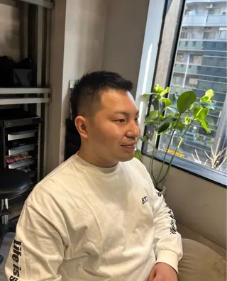 メンズ 透明感カラー/恵比寿 /レイヤーカット大場のヘアスタイル