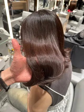 ミディアム レイヤーカット/高木 秀斗/メロ髪美容師のヘアスタイル