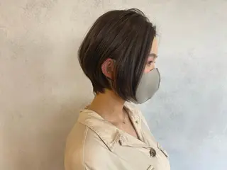 ショート CHIBA/マンツー マン/艶髪と透け感のヘアスタイル