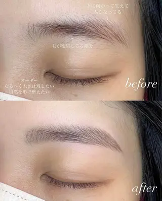 アイブロウ & by produceのマツエク・マツパデザイン