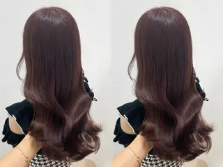 カラー hiyori /透明 感ピンク/ラベンダーのヘアスタイル