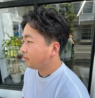 ショート パーマ メンズ 西浦 たくみのヘアスタイル