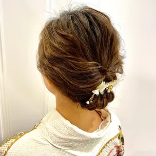 セミロング マンツーマン施術🫧 アレンジ/RINAのヘアスタイル