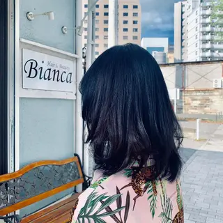 セミロング カラー R ri R takagiのヘアスタイル