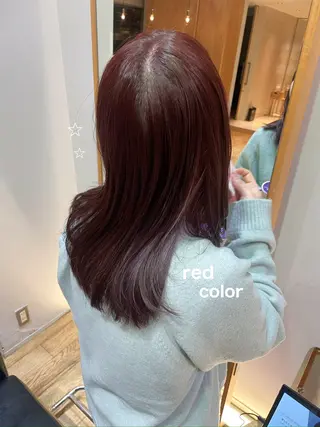 ミディアム カラー 大橋 芽衣のヘアスタイル