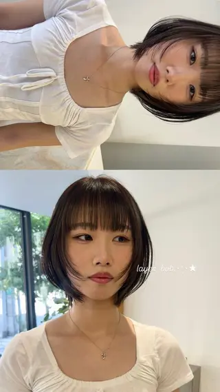 ショート M Hair Salon所属・淀屋橋ウルフレイヤー ハッシュ/ASARIのヘアスタイル