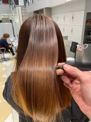 セミロング カラー Kou所属・💜髪質改善美髪💜 星野清光のヘアスタイル