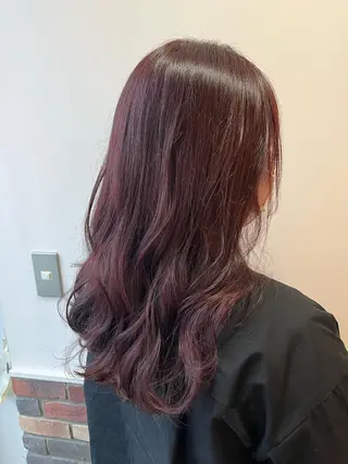 ロング カラー ボブ🍊暖色カラー 浅草【Bob美容師】のヘアスタイル