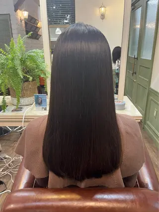 ロング 赤木蓮/メンズ特化 パーマ/ハイトーンのヘアスタイル