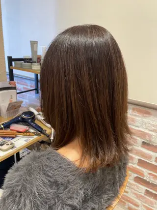 ミディアム カラー YUSICA  所沢 イマムラ✳︎✴︎のヘアスタイル