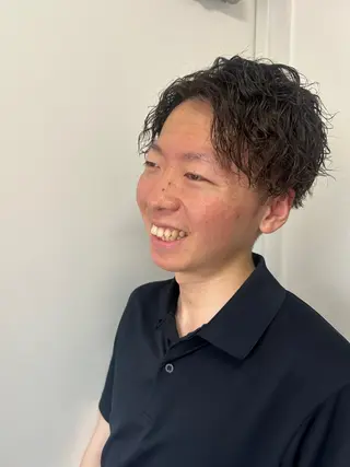 ショート パーマ メンズ times salon名駅所属・久木原 ゆりのヘアスタイル