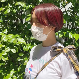 ショート カラー 長井 美佳のヘアスタイル