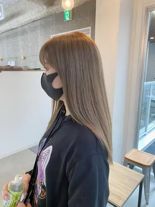 ロング カラー 八谷 将平のヘアスタイル