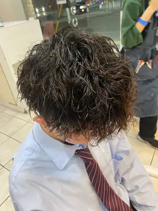 ショート パーマ メンズ メンズスタイル特化 ♠️しおり♠️のヘアスタイル