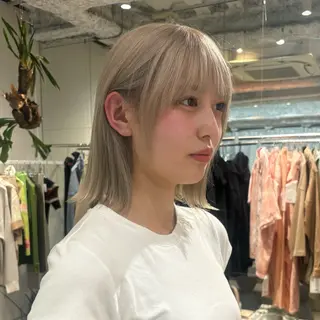 ミディアム カラー 森田 温のヘアスタイル