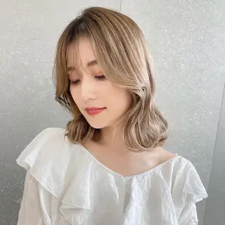 ミディアム 山本翔一郎 韓国顔周りレイヤーのヘアスタイル