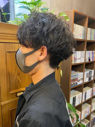 ショート パーマ メンズ 【扉gate】野崎 英幸のヘアスタイル