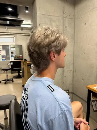 ショート カラー メンズ あくつ べんのヘアスタイル