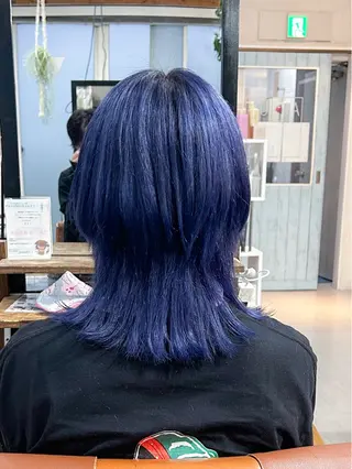 ミディアム カラー かんばら りょーいのヘアスタイル