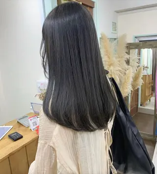 ロング カラー riho🪻暗髪/ 色持ちがいいカラーのヘアスタイル