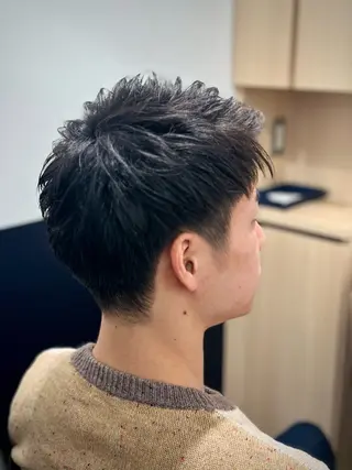 ショート メンズ 銀座メンズ ビジネスショートのヘアスタイル
