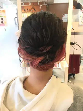 ミディアム 本田 卓也のヘアスタイル