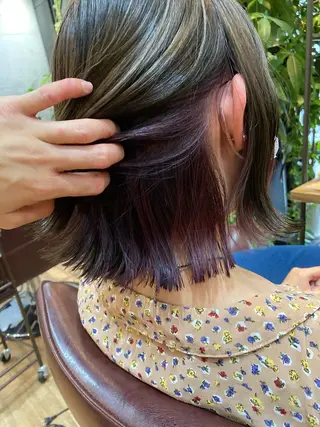 ミディアム カラー Trill所属・縮毛矯正/癖毛卒業 🕊️/SATOKOのヘアスタイル