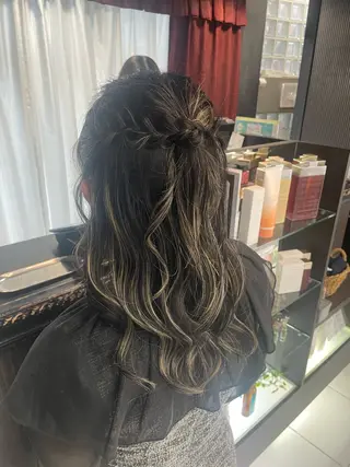 セミロング ヘアセット/艶カラー ♡Ayaka♡のヘアスタイル