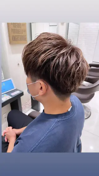 カラー メンズ EARTH 山﨑龍馬のヘアスタイル