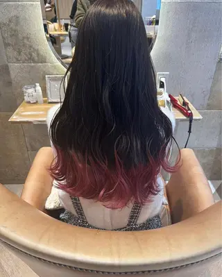 ロング 透明感カラー/カット 髪質改善/森栄範のヘアスタイル