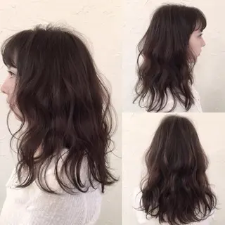 ショート ミディアム セミロング ロング カラー パーマ 👑圧倒的カラー👑 佐々木祐希のヘアスタイル